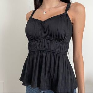 Old Navy Black Babydoll Top